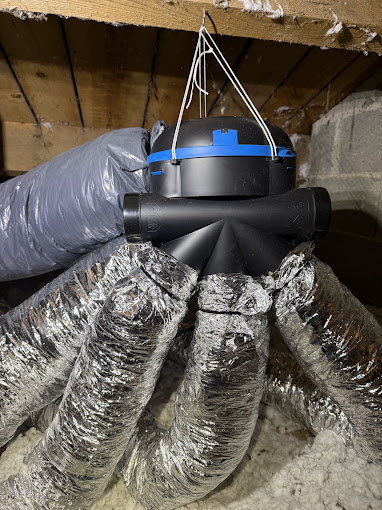 Installation d'un réseau de ventilation
